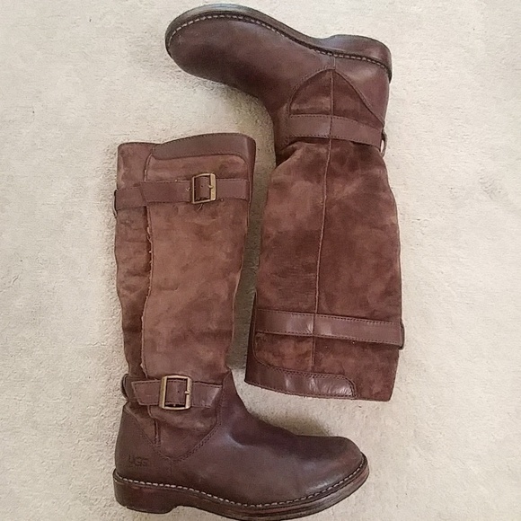UGG Shoes - Ugg Dunwich Suede & Leather Riding Boots
